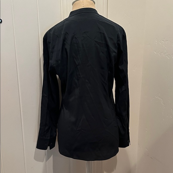 Boss Hugo Boss Dark Forrest Green/Blue Women's Button-up Top - Picture 6 of 9